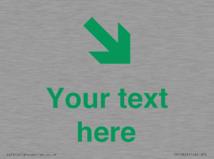 Custom Safe Condition inverse: Green Down right arrow